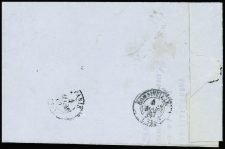 N°22 OBL GC 4130 + T15 "Vendôme boite mobile" (1867) sur lettre, ind 19. TB