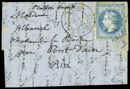 LE VAUBAN N°29 OBL losange de points "ARAN" + CAD "Armée