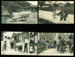 4 cartes postales avec voitures à chien : vallée de la Semoy - Vienne en Val - Marcilly en Villette (Loiret) - Environs de Bayeux, marchande de moules. TB lot