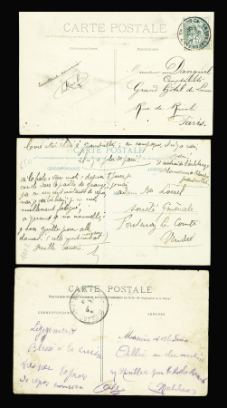 5 bonnes CP dont Le Vernet la Varenne - un courrier postal dans les neiges. TB
