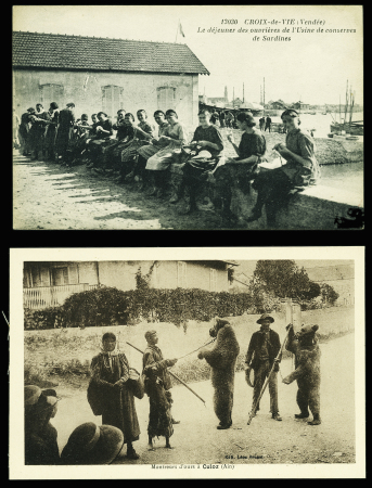 5 bonnes CP dont Le Vernet la Varenne - un courrier postal dans les neiges. TB