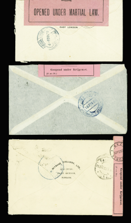 4 lettres d'Afrique du Sud pour Lorenço Marques avec censures  (1899 - 1902). TB