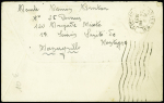 Espagne n°559, 4 pièces + 530 OBL linéaire "Monegrillo" sur lettre pour Nantes (1937) avec cachet rect violet "26 division 120 brigada mixta censura de guerra". TB