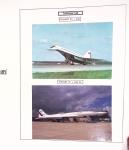 Collection de 60 pages sur le Tupolev 144, rival du Concorde (1968 - 1998) : timbres, entiers postaux, blocs feuillets. Un lot rarement proposé en vente