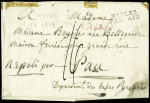 Lettre de Spinosa (Italie) d'un militaire français pour Pau avec marque d'entrée "Naples par Aix" (1807). TB
