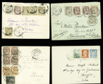 7 lettres avec AFF composés Sage-Blanc, Sage-Semeuse et Sage-Pasteur. TB