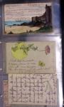 Lot de 77 entiers cartes postales 10c Mouchon et 10c Mouchon retouché avec illustrations dessinées ou peintes à la main. TB