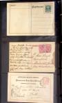 Album noir contenant 160 entiers cartes postales étrangères avec illustrations dessinées ou peintes à la main dont Autriche (10) - Allemagne (63) - Sarre (1) - Suisse (24) - Belgique (9) - Portugal (3) - Danemark (1)