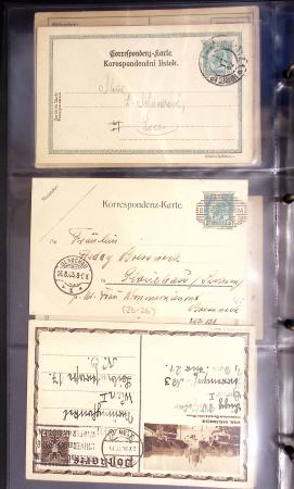 Album noir contenant 160 entiers cartes postales étrangères avec illustrations dessinées ou peintes à la main dont Autriche (10) - Allemagne (63) - Sarre (1) - Suisse (24) - Belgique (9) - Portugal (3) - Danemark (1)