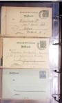 Album noir contenant 160 entiers cartes postales étrangères avec illustrations dessinées ou peintes à la main dont Autriche (10) - Allemagne (63) - Sarre (1) - Suisse (24) - Belgique (9) - Portugal (3) - Danemark (1)