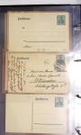 Album noir contenant 160 entiers cartes postales étrangères avec illustrations dessinées ou peintes à la main dont Autriche (10) - Allemagne (63) - Sarre (1) - Suisse (24) - Belgique (9) - Portugal (3) - Danemark (1)