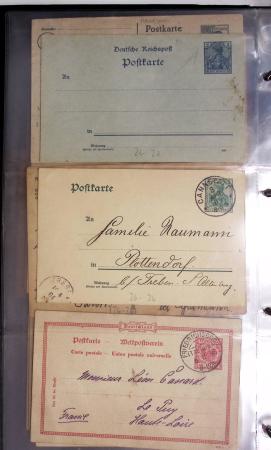 Album noir contenant 160 entiers cartes postales étrangères avec illustrations dessinées ou peintes à la main dont Autriche (10) - Allemagne (63) - Sarre (1) - Suisse (24) - Belgique (9) - Portugal (3) - Danemark (1)