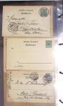 Album noir contenant 160 entiers cartes postales étrangères avec illustrations dessinées ou peintes à la main dont Autriche (10) - Allemagne (63) - Sarre (1) - Suisse (24) - Belgique (9) - Portugal (3) - Danemark (1)