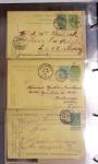 Album noir contenant 160 entiers cartes postales étrangères avec illustrations dessinées ou peintes à la main dont Autriche (10) - Allemagne (63) - Sarre (1) - Suisse (24) - Belgique (9) - Portugal (3) - Danemark (1)