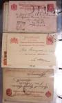 Album noir contenant 160 entiers cartes postales étrangères avec illustrations dessinées ou peintes à la main dont Autriche (10) - Allemagne (63) - Sarre (1) - Suisse (24) - Belgique (9) - Portugal (3) - Danemark (1)