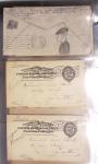 Album noir contenant 160 entiers cartes postales étrangères avec illustrations dessinées ou peintes à la main dont Autriche (10) - Allemagne (63) - Sarre (1) - Suisse (24) - Belgique (9) - Portugal (3) - Danemark (1)