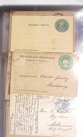 Album noir contenant 160 entiers cartes postales étrangères avec illustrations dessinées ou peintes à la main dont Autriche (10) - Allemagne (63) - Sarre (1) - Suisse (24) - Belgique (9) - Portugal (3) - Danemark (1)
