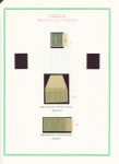 N°130, type 2, N°130, bloc de 4 ND avec barre interpanneau issu d'une feuille de passe normalement non gommé + 2 paires avec impression recto verso (1 double et 1 décalée), TB
