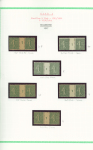 N°130 type 4 - 23 blocs de 4 avec manchette GC +  2 panneaux de 50 + 21 paires, tous avec millésimes. Bel ensemble