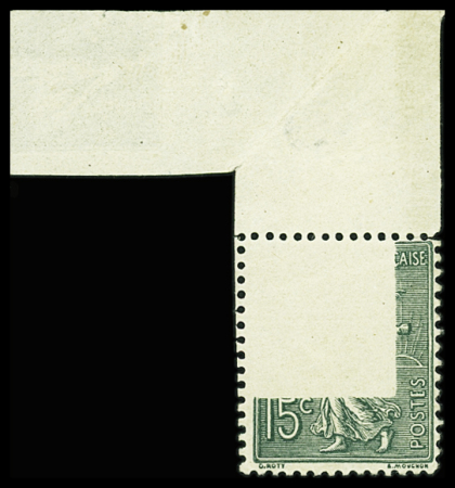 N°130 type 4, belle variété impression partielle. Spectaculaire et TB