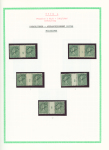 Préo n°45 bel ensemble sur 5 feuilles d'album dont millésimes 1 (2), 2, 3, 4 et panneau de 50 millésime 2. TB