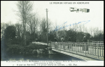 Carte postale "le premier voyage en aéroplane 30 oct 1908" neuve avec signature de H. Farman. TB