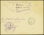 16.6.35 Sainte-Marie Tamatave avec signature du pilote Genet, 7 plis recensés. TB