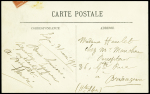 Carte postale "Legagneux sur monoplan Blériot OBL Lyon (1.6.1911) avec signature de Legagneux. TB