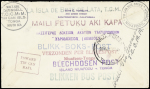 Tin can mail : USA n°353 + 363 OBL San Francisco (1937) sur lettre adressée à Niuafoou (Tonga) avec nombreux cachets. TB