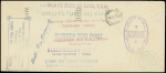 USA n°235 OBL Keene (1937) sur lettre pour Niuafoou Tonga avec nombreux cachets. TB
