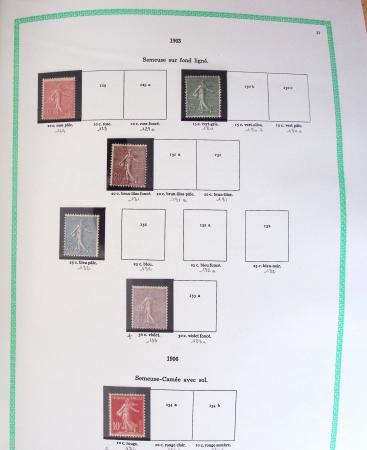 1849-2001, Collection de France principalement neuve