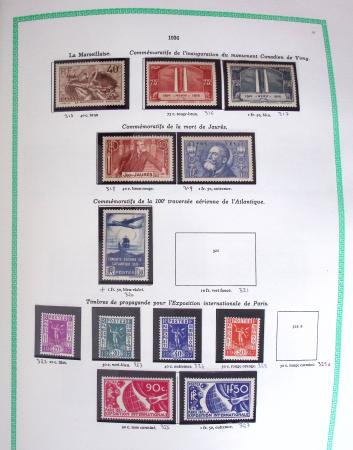 1849-2001, Collection de France principalement neuve