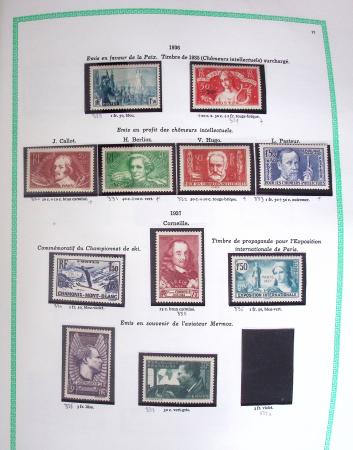 1849-2001, Collection de France principalement neuve