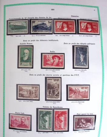 1849-2001, Collection de France principalement neuve