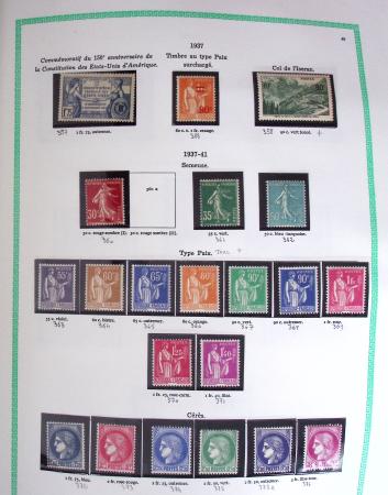 1849-2001, Collection de France principalement neuve