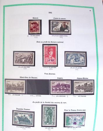 1849-2001, Collection de France principalement neuve