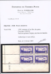 N°6b 1f50 outremer vif en bloc de 4 coin-daté 12.9.30,