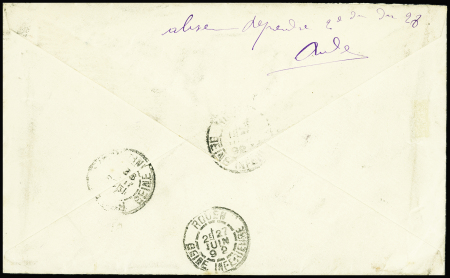 N°25 1f marron obl. Le Havre 26 juin 1892 Seine-inférieure