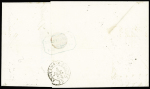 N°5 40c orange obl. PC 796 sur lettre de Chateauroux