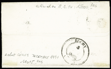 N°9a 10c bistre-brun, paire bien margée, obl. PC 2738