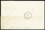 N°13A piquage SUSSE en paire obl. losange J sur lettre