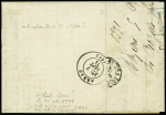 N°42B 5c vert-jaune +n°37 obl. PC du GC 472 sur lettre