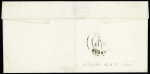 N°44Aa 20c bleu foncé obl. GC 691 sur lettre de Caen