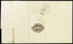 N°46B 20c bleu : sélection de 3 lettres dont deux exemplaires
