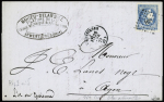 N°46Ad 20c bleu outremer obl. PC du GC 168 d'Armentières