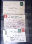 1905-25, Collection de plis de poste maritime sur Semeuses