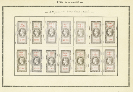 EFFETS DE COMMERCE Série complète n°26 à 50 avec prédécoupe