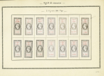 EFFETS DE COMMERCE Série complète n°26 à 50 1er type,