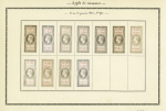 EFFETS DE COMMERCE Série complète n°26 à 50 1er type,