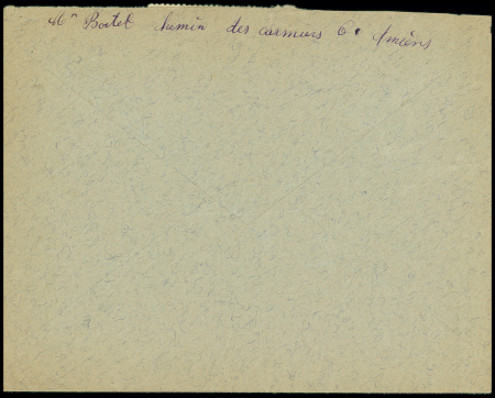 N°407 + 413 + 514 OBL Amiens gare Somme (1943) sur lettre recommandée d'office pour le maréchal Pétain. TB